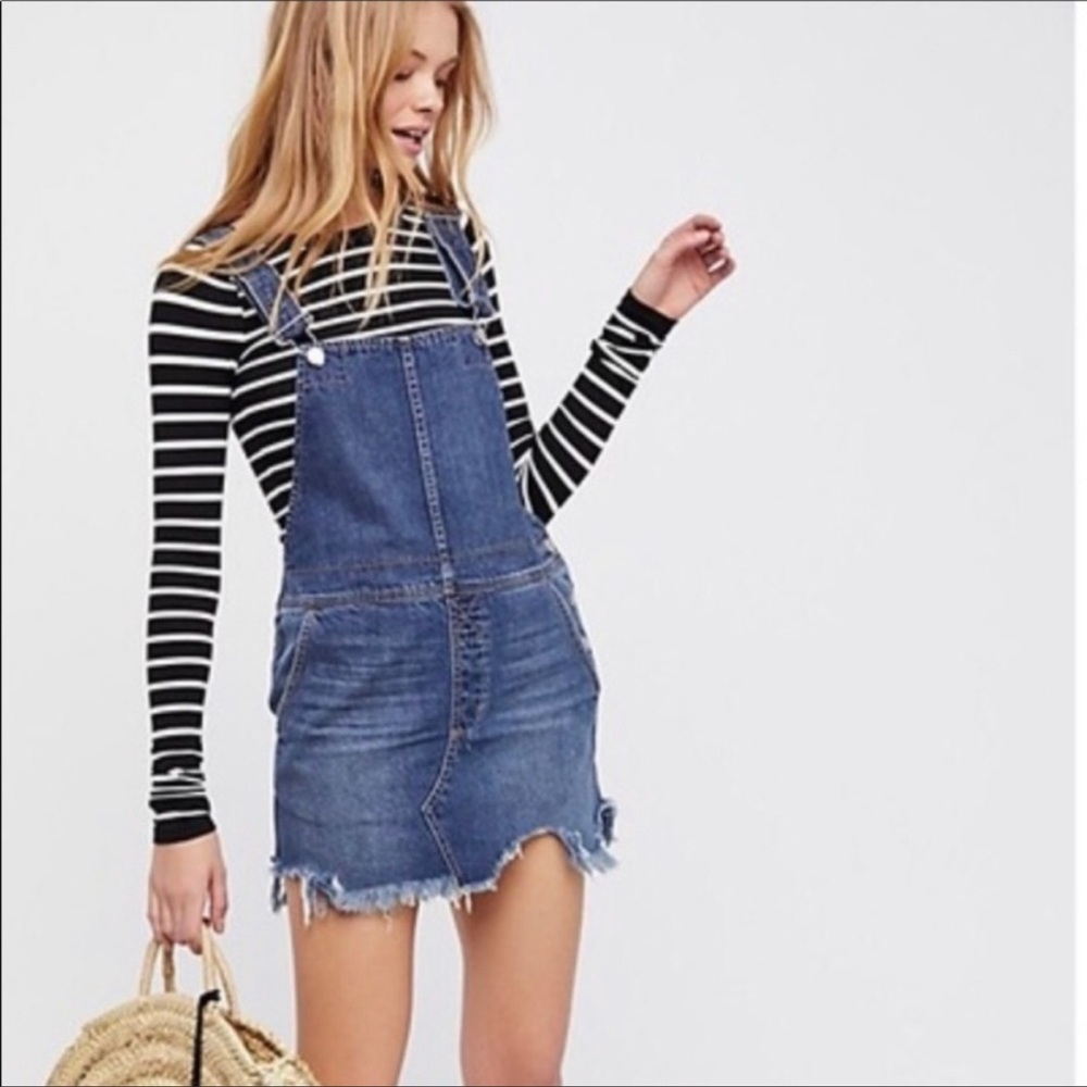 Free People Baxter Denim Dress/Overall